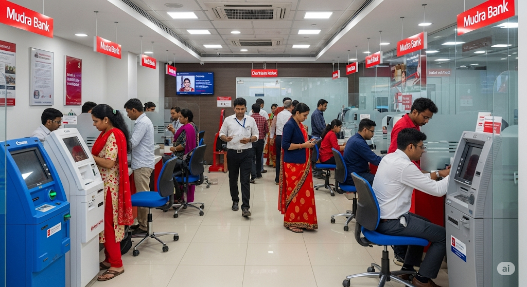 Mudra Bank Branch AI Image